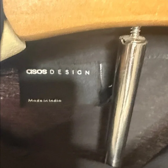 ASOS Design Black sheer, gothic style large shirt - Picture 2 of 9